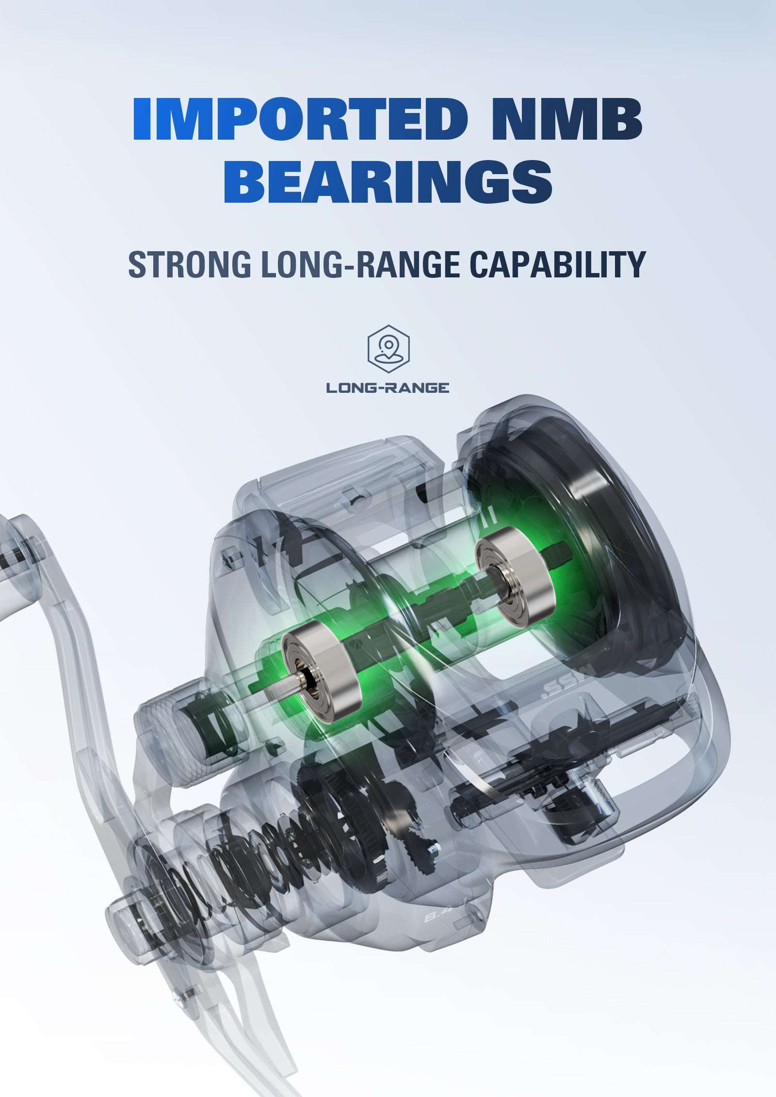 MAGIC SOUL Bass Casting Reel 6.4:1 Right Hand Only