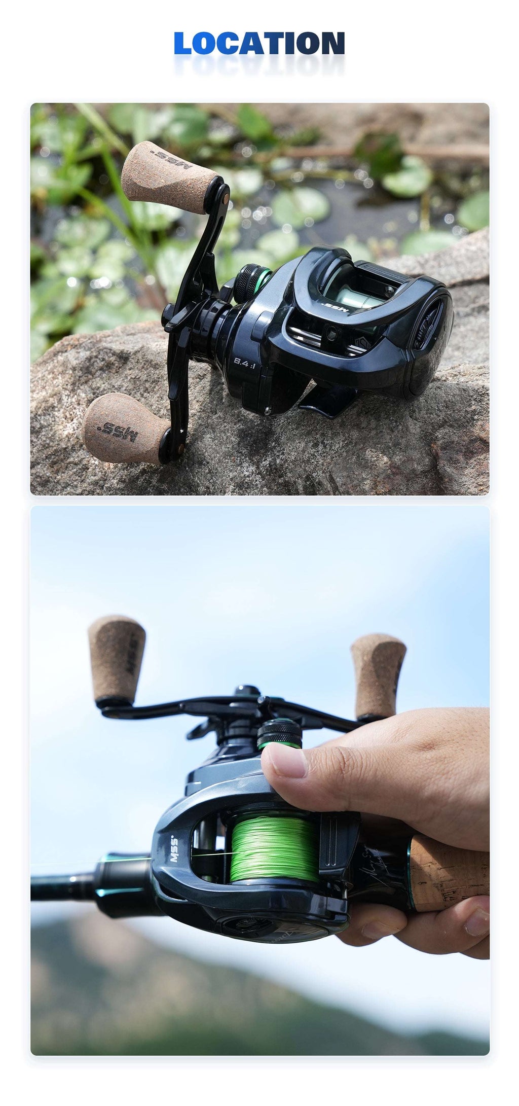 MAGIC SOUL Bass Casting Reel 6.4:1 Right Hand Only