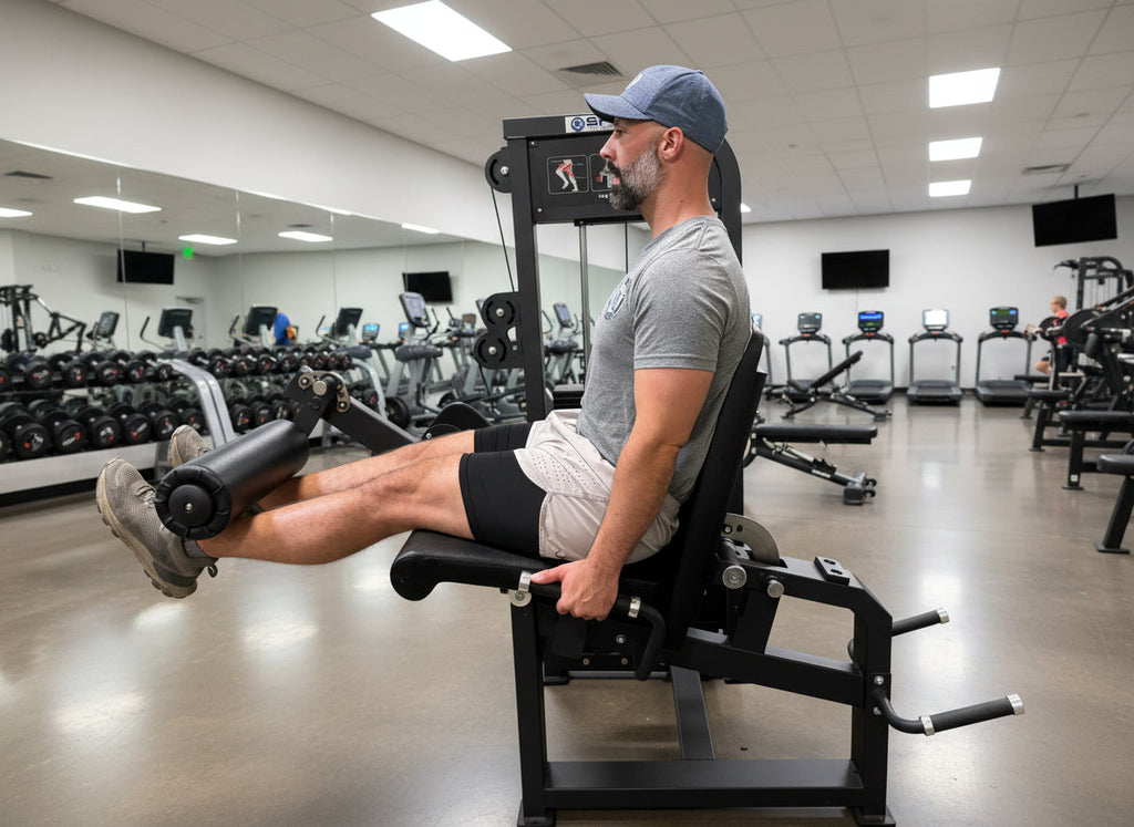 Selectorized Leg Extension & Prone Leg Curl Combo w/250lb weight stack (New)