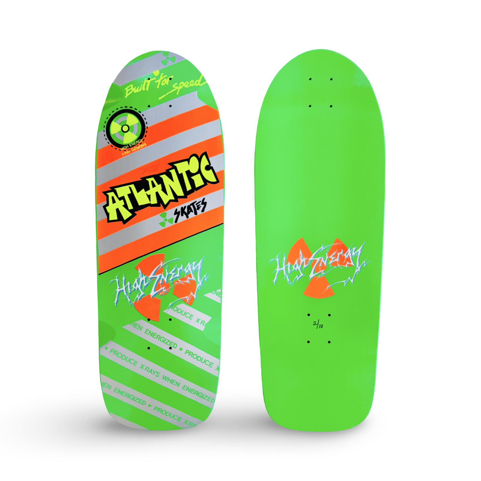 Atlantic Radioactive Limited Edition, HAND-PAINTED Deck 10”x30” (1 of 10)
