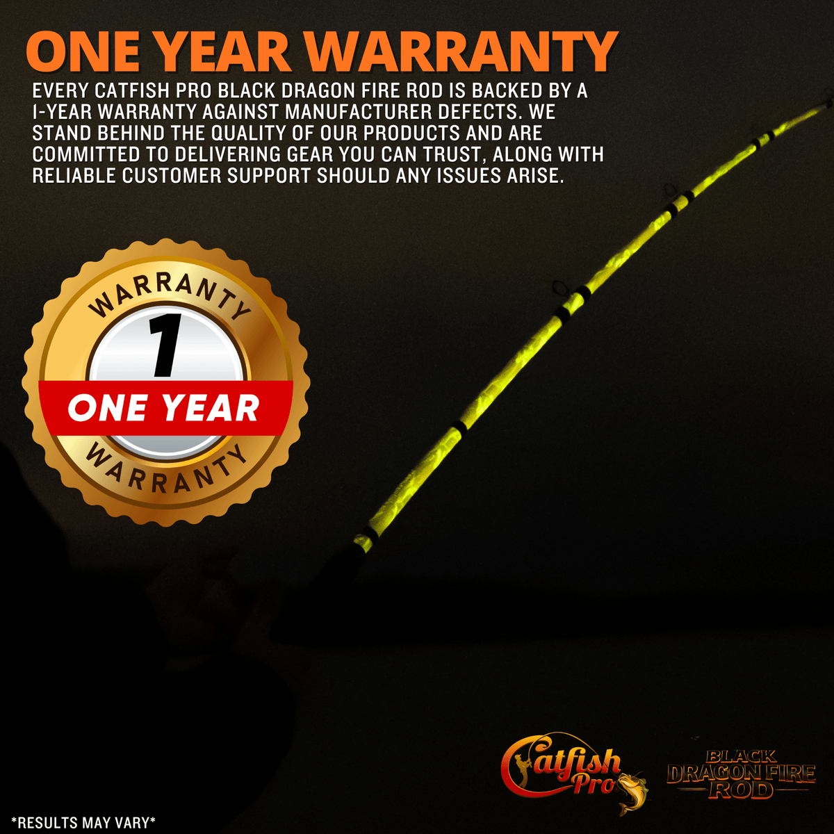 Black Dragon Fire Spinning Glow Rod