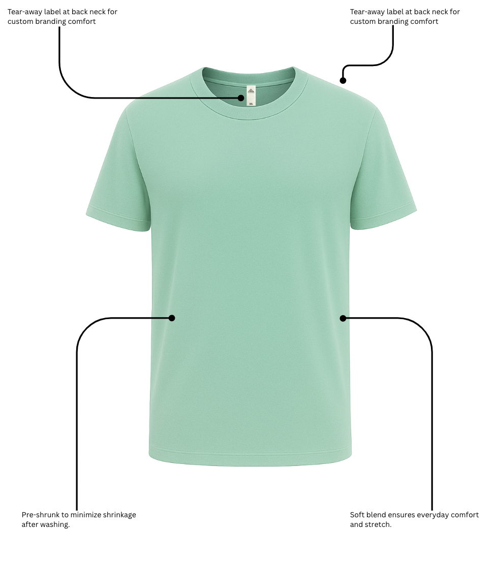 Blankify--3 pack Extra Soft Medium Weight Short Sleeve T-Shirts