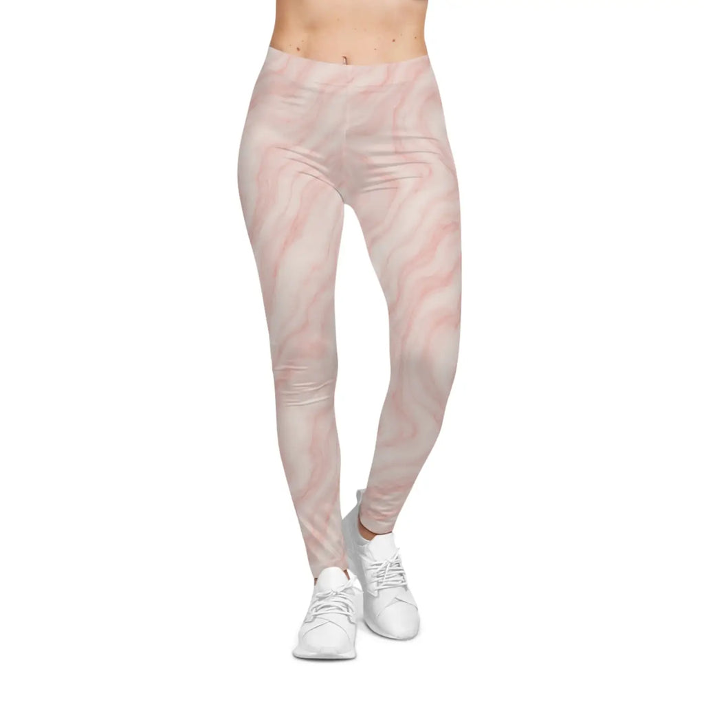 DipaliZ Marble Print Leggings Fashionable Workout Gear