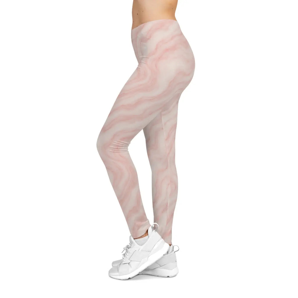 DipaliZ Marble Print Leggings Fashionable Workout Gear