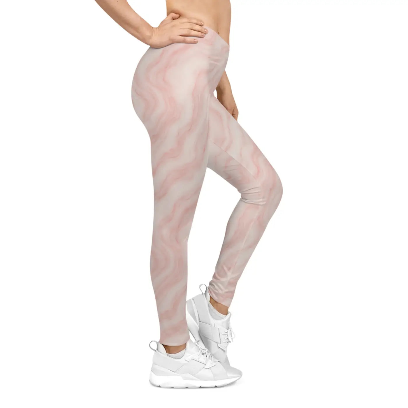 DipaliZ Marble Print Leggings Fashionable Workout Gear