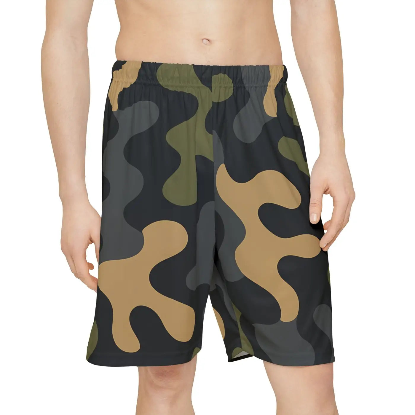 DipaliZ Camo Men’s Sports Shorts – Summer Workout Gear