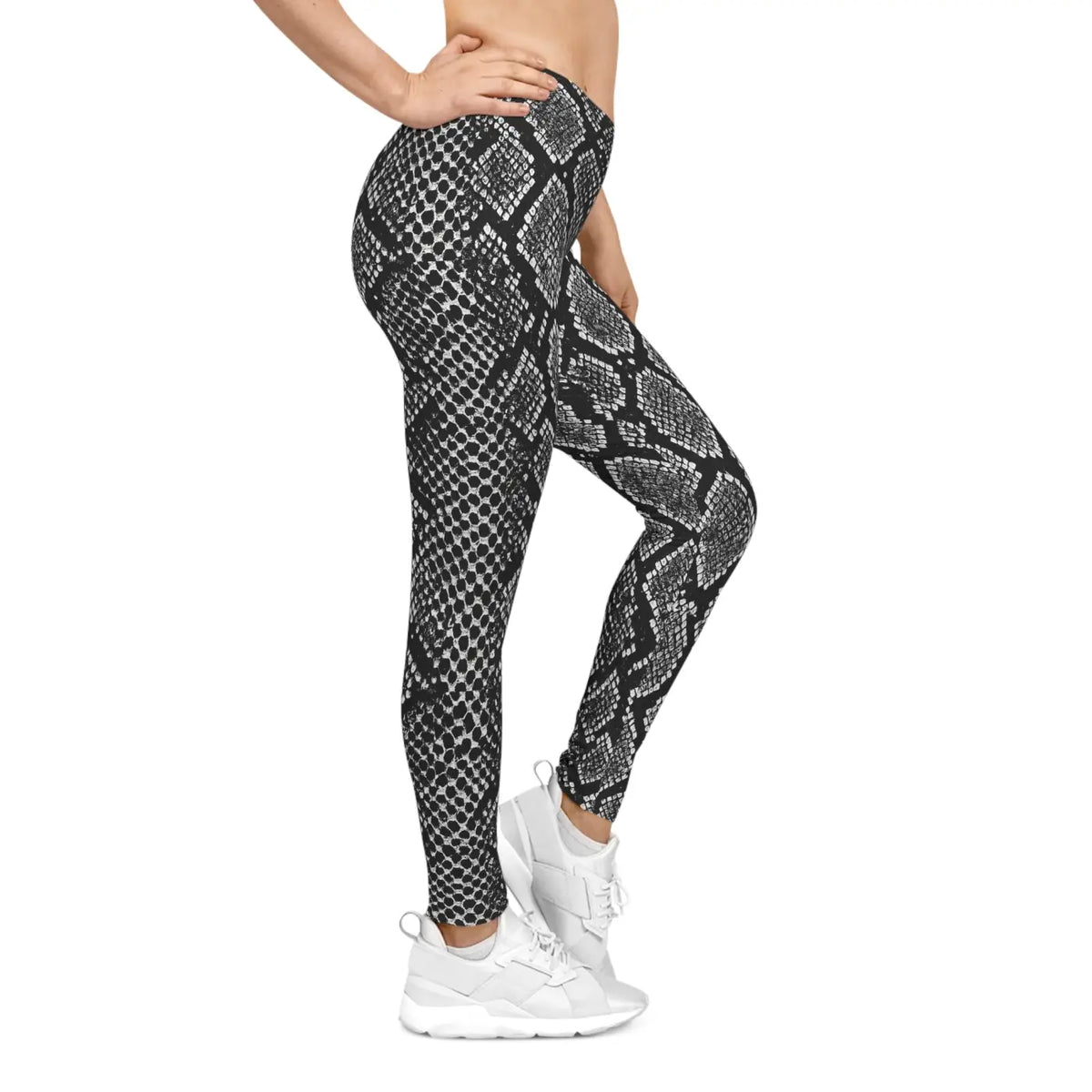 DipaliZ Snake Print Leggings Trendy Workout Gear Size Xs Xl